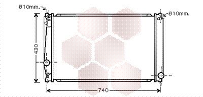 VAN WEZEL Radiaator,mootorijahutus 53002418